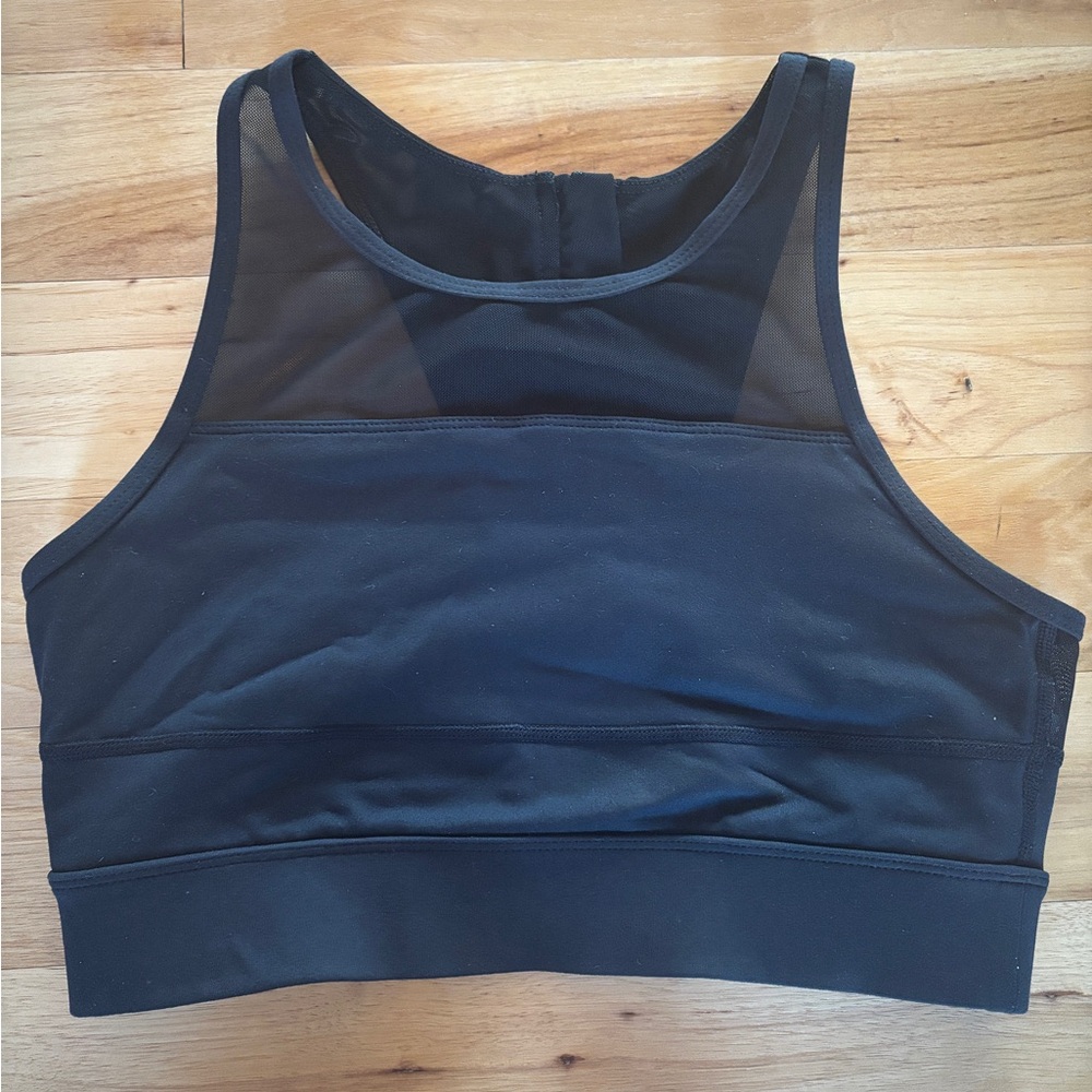 ZYIA Black Mesh Sports Bra
